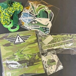 Military Camouflage Party Decoration Set